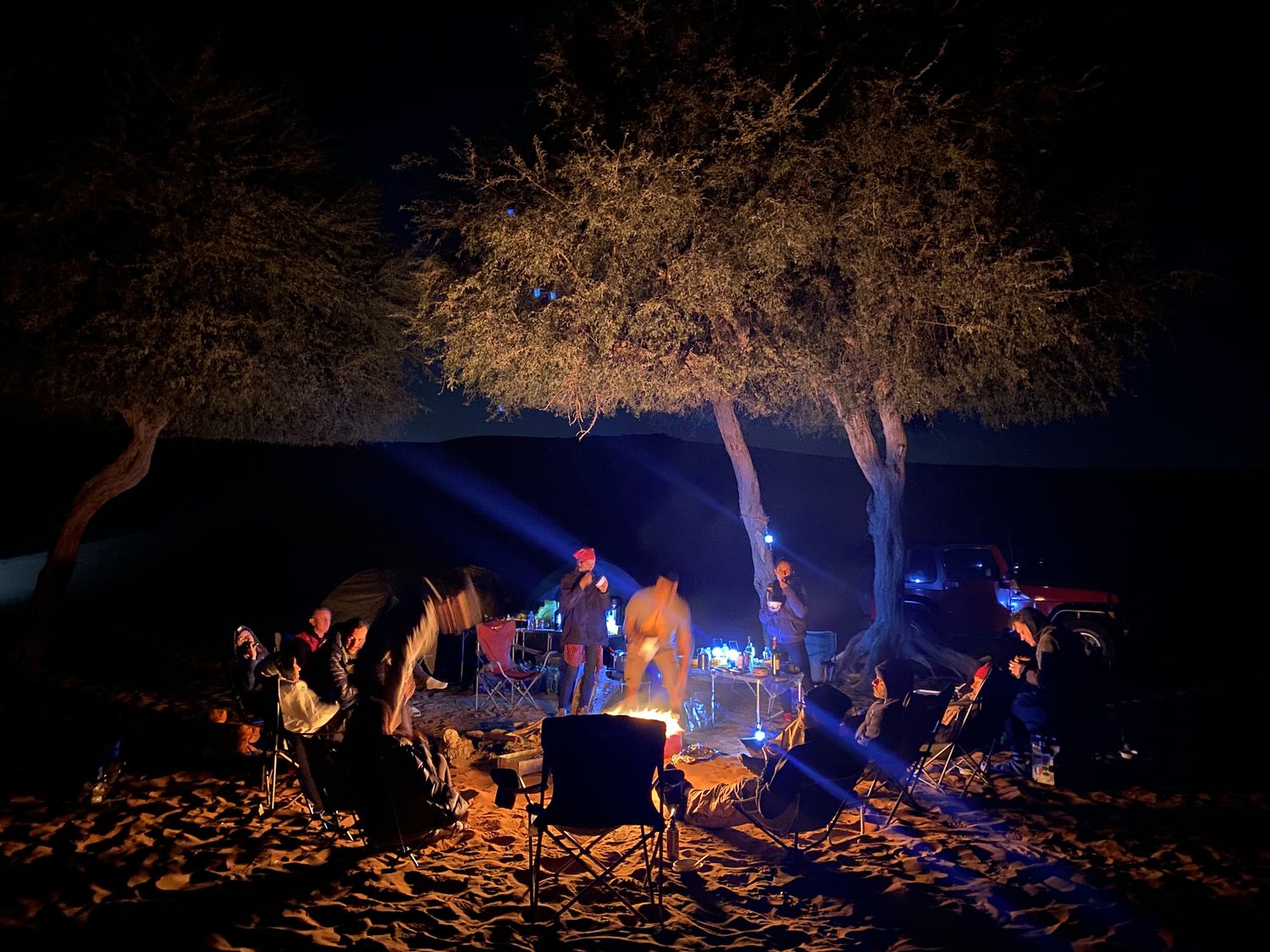 Campfire after the ride