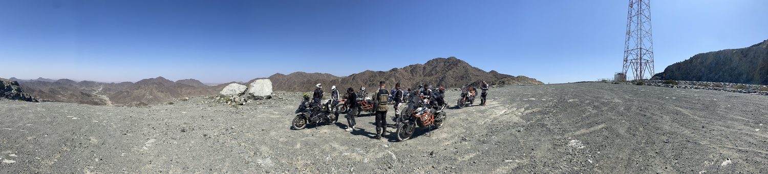 GOT riders together in the Hajar mountains