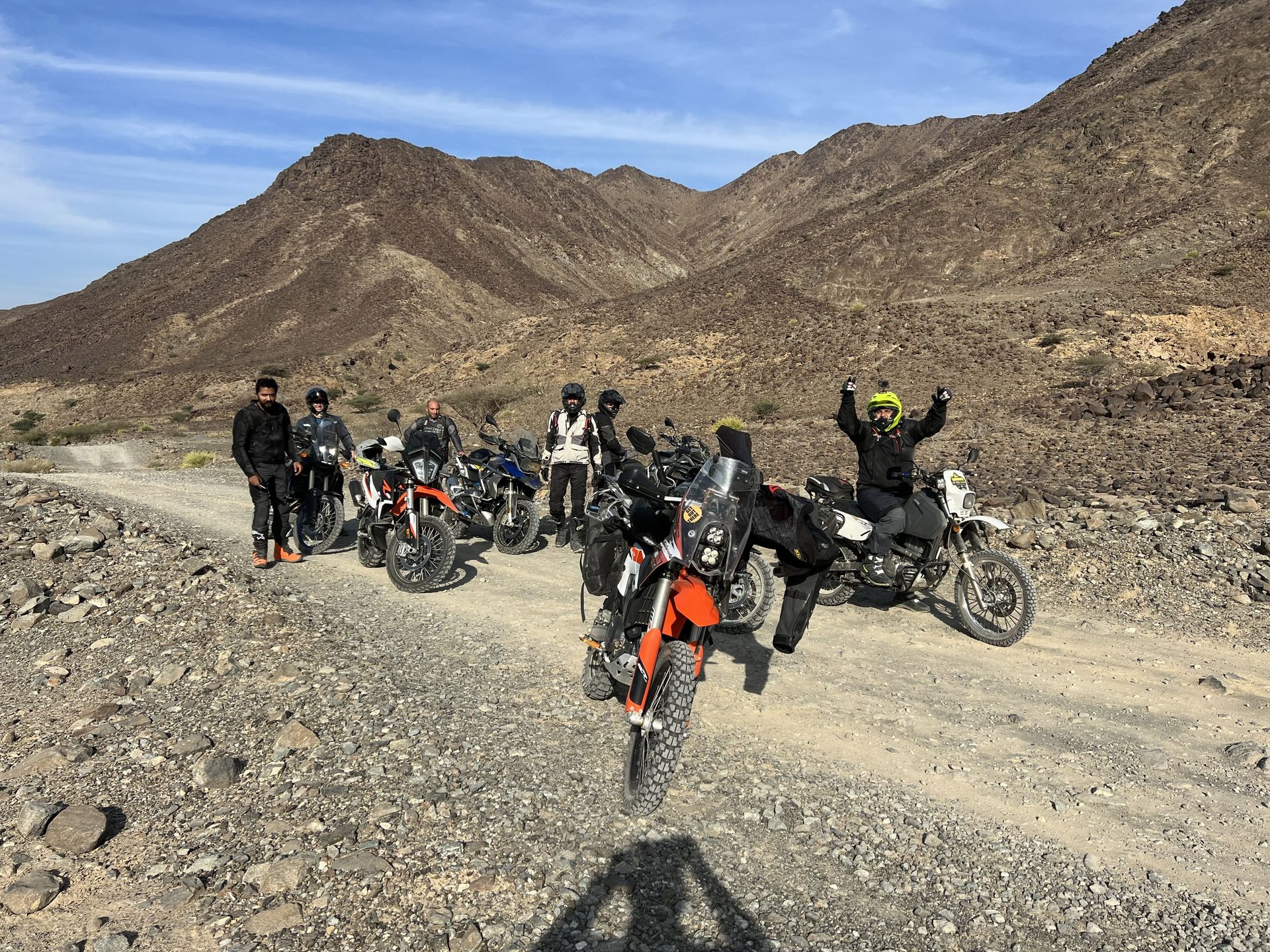 GOT riders on a Hajar trail