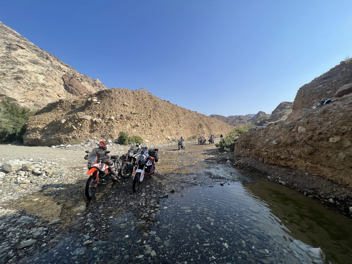 Wadi river crossing