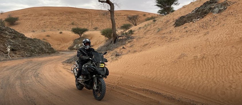 Wadi track riding in Oman