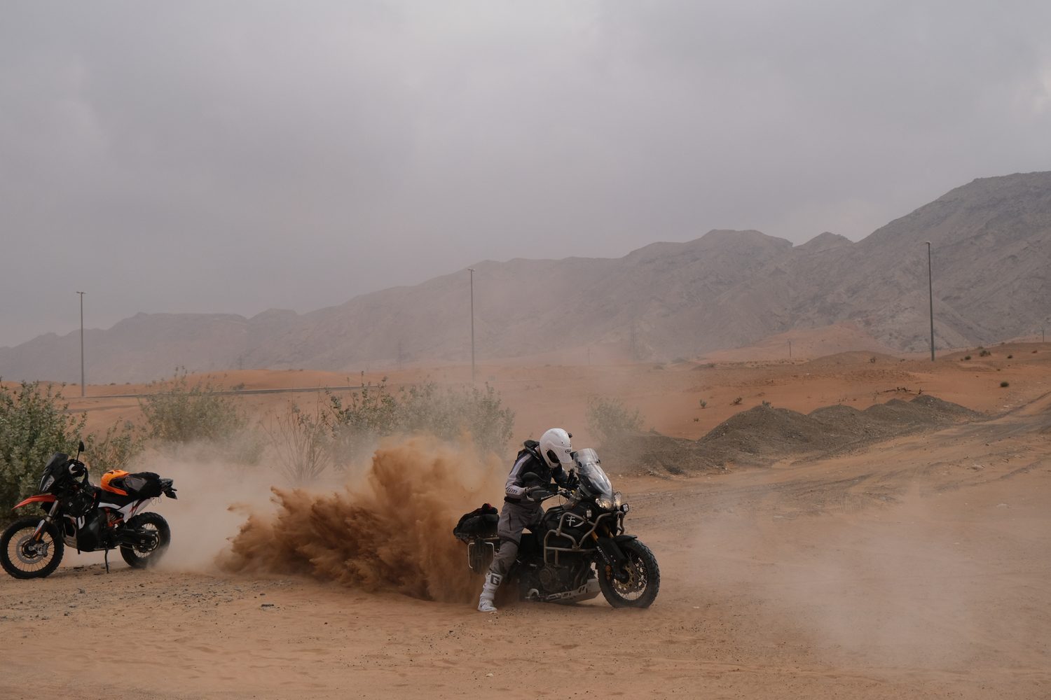 Advanced rider in a technical training session